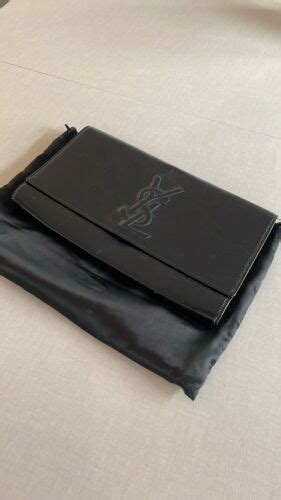 ysl black clutch ebay